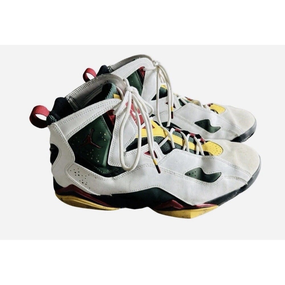 Nike AIR Jordan True Flight White Fir Amarillo Retro Tennis Shoes Mens Size 13